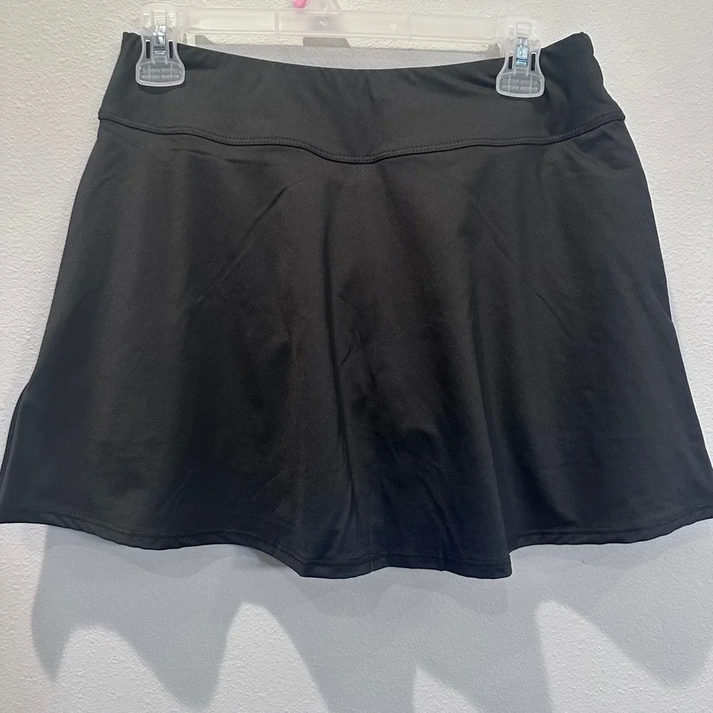 NWT ELEVEN BY VENUS WILLIAMS Black Flutter Skirt Tennis Athleisure Skort Size M - Picture 2 of 9